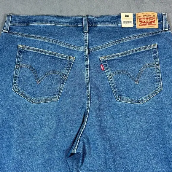 NWT Levi's Women's Ribcage Straight Ultra High Rise Jeans - Blue - Picture 11 of 16